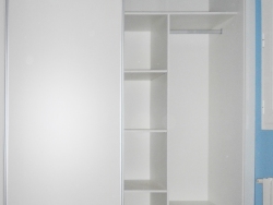 Armario corredero blanco liso