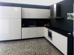 Cocina blanco y negro