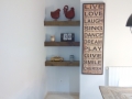 Estantes de madera maciza